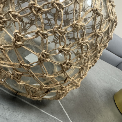 Rope & Glass Vase Rope & Glass Vase