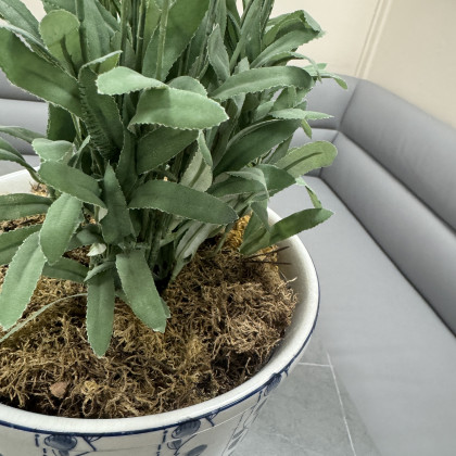 Ceramic Pot with Faux Lavender Ceramic Pot with Faux Lavender