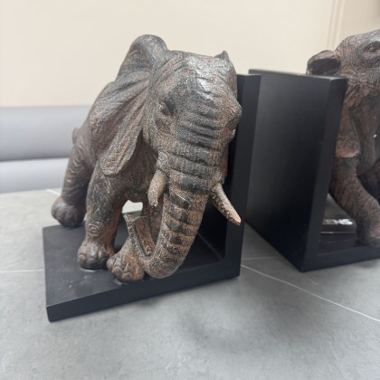 XL Set of 2 Bookends - Elephants XL Set of 2 Bookends - Elephants