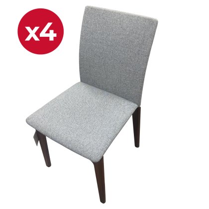 Skovby - SM63 - Set of 4 Walnut and Fabric Chairs Skovby - SM63 - Set of 4 Walnut and Fabric Chairs