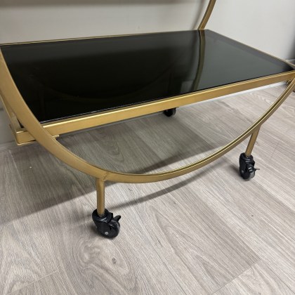 Bar & Drinks Trolley - Loft Brass Bar & Drinks Trolley - Loft Brass