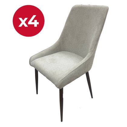 Set of 4 - Jayne Fabric Dining Chairs Set of 4 - Jayne Fabric Dining Chairs