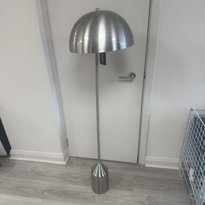 Brushed Silver Dome Floor Lamp Brushed Silver Dome Floor Lamp