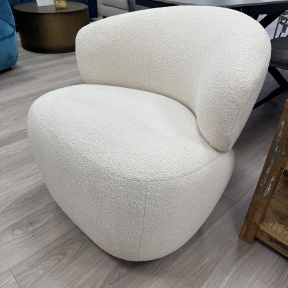 Aspire - Swivel Chair in Ivory Fabric Aspire - Swivel Chair in Ivory Fabric