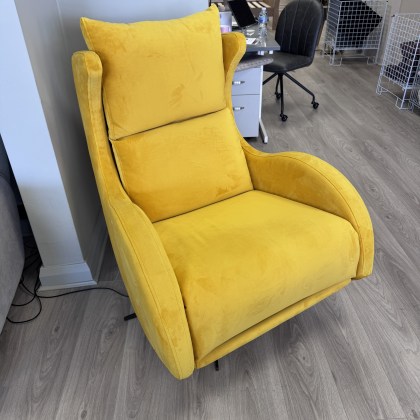 Fama - XL Lenny - Power Swivel Chair in Yellow Fama - XL Lenny - Power Swivel Chair in Yellow