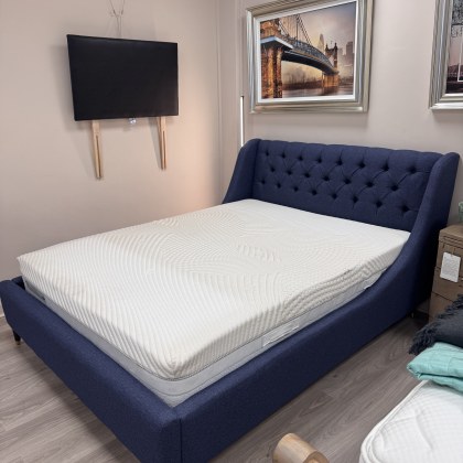 Louis Blue Fabric - Kingsize Bed Frame Louis Blue Fabric - Kingsize Bed Frame