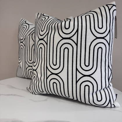Cushion Bundle - Monochrome Arch - Set of 2 Luxury Cushions Cushion Bundle - Monochrome Arch - Set of 2 Luxury Cushions