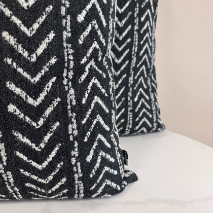 Cushion Bundle - Set of 2 - Black Chevron Cushion Bundle - Set of 2 - Black Chevron